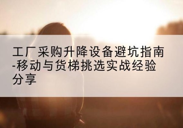 咸阳移动式升降机怎么选-工厂采购升降设备避坑指南-移动与货梯挑选实战经验分享
